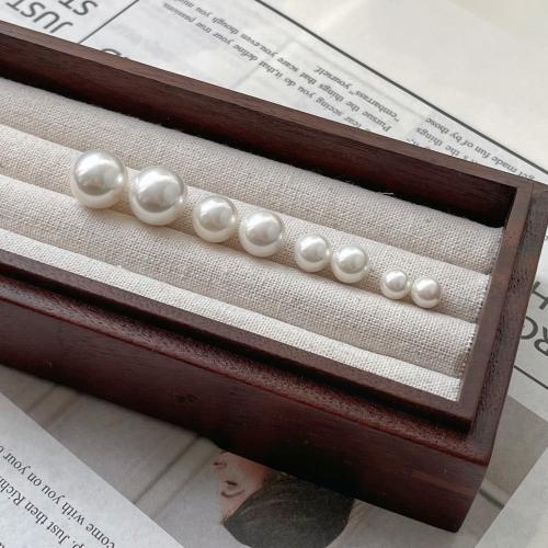 925 sterline d'argento orecchini a borchia, with Shell Pearl, Cerchio, Stile coreano & formato differente per scelta & per la donna, argento, Venduto da coppia