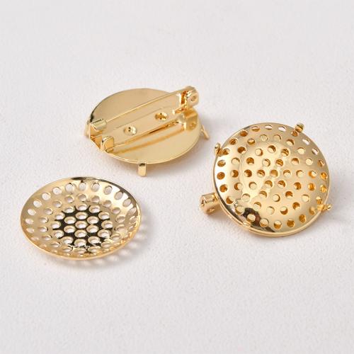 Accessori spille in ottone, placcato, 2 pezzi & DIY, nessuno, assenza di nichel,piombo&cadmio, 24mm, Venduto da set