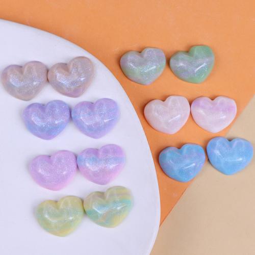 Mobile Phone DIY Decoration Resin Heart epoxy gel Approx Sold By Bag