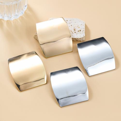 Zinc Alloy Stud Earring Square plated fashion jewelry & for woman nickel lead & cadmium free Sold By Pair