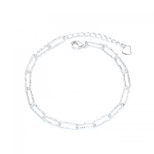 Pulseiras de prata, 925 prata esterlina, with 4CM extender chain, banhado, para mulher, Mais cores pare escolha, comprimento Aprox 16 cm, vendido por PC