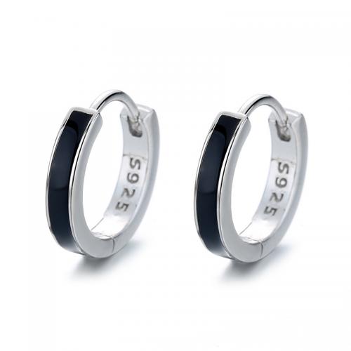 925 σκουλαρίκια από ασήμι 925, 925 Sterling Silver, επιχρυσωμένο, για τη γυναίκα & εποξική αυτοκόλλητο, περισσότερα χρώματα για την επιλογή, 12.50x2.50mm, Sold Με Ζεύγος