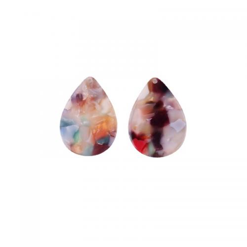 Acrylic Pendants Acetate Teardrop DIY Random Color Sold By PC