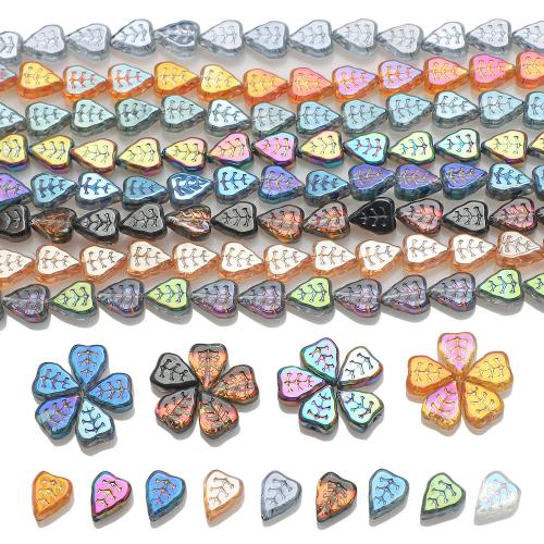 Fashion Glazen kralen, Glas, Blad, DIY, meer kleuren voor de keuze, 8x10mm, 30pC's/Bag, Verkocht door Bag