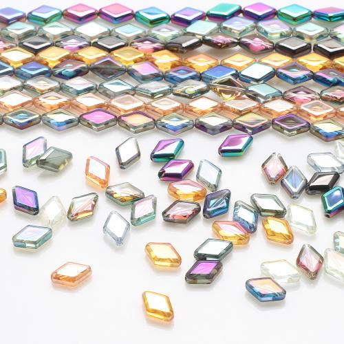 Fashion Glaspärlor, Glas, Rhombus, DIY, fler färger för val, 11x15mm, 20PC/Bag, Säljs av Bag