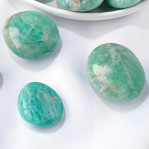 Amazonite デコレーション, 卵形, 異なるサイズの選択, 売り手 パソコン