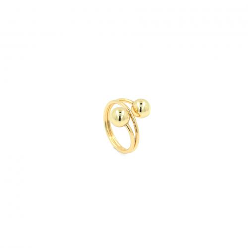 Prás Finger Ring, 18K ór plátáilte, Inchoigeartaithe & jewelry faisin & do bhean, nicil, luaidhe & caidmiam saor in aisce, inner diameter:17~20mm, Díolta De réir PC