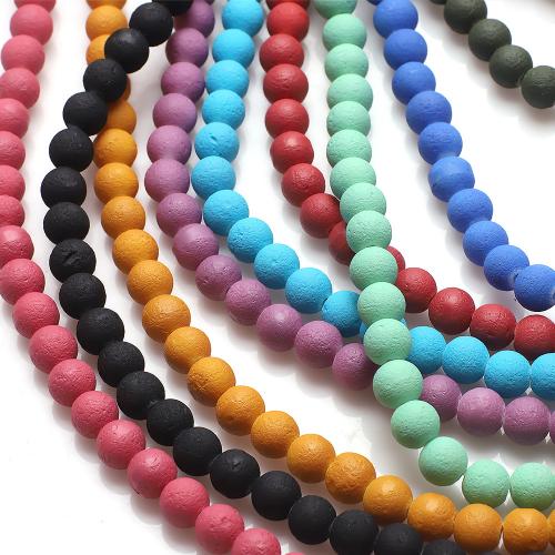 Fashion Glass Beads Round DIY 8mm Approx Sold By Strand