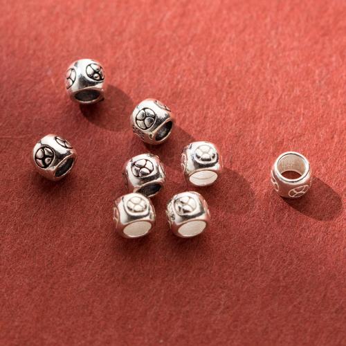 925 Sterling Silber Perlen, DIY, keine, 5x4mm, Bohrung:ca. 2.8mm, verkauft von PC