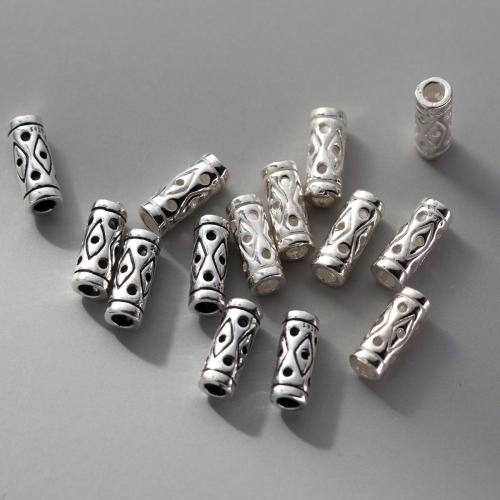 925 Ασημένιες Χάντρες, 925 Sterling Silver, DIY, περισσότερα χρώματα για την επιλογή, 3x8mm, Τρύπα:Περίπου 1.8mm, Sold Με PC