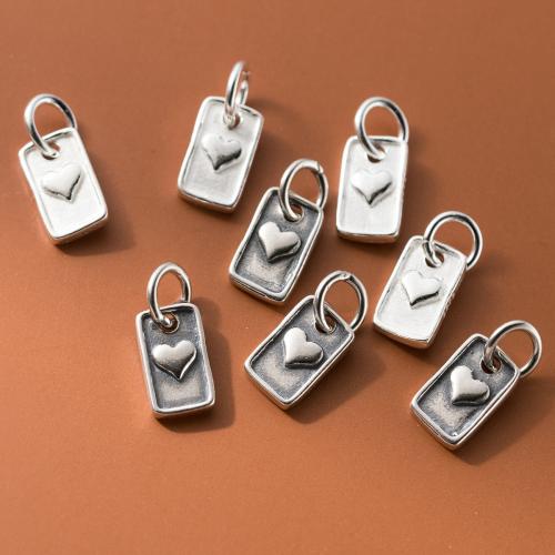 925 Sterling Silver Privjesak, možete DIY, više boja za izbor, 10x6x1.80mm, Prodano By PC