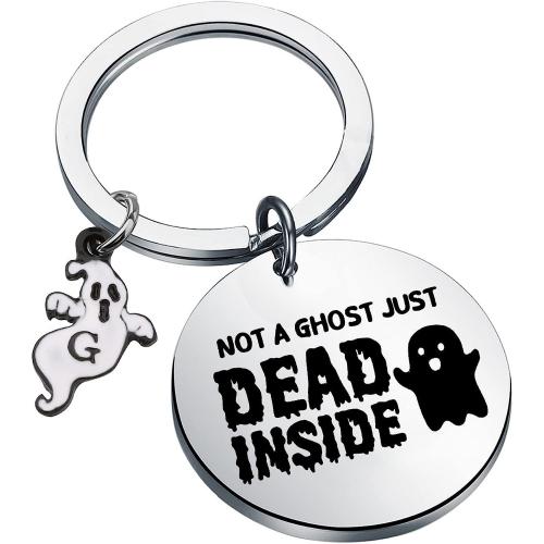 304 Stainless Steel Key Clasp Flat Round Halloween Design & Unisex & enamel original color Sold By PC