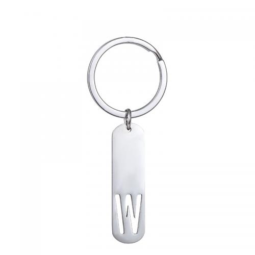 304 Stainless Steel Key spona, Geometrický vzor, unisex & různé designy pro výběr & s písmenem vzorem & dutý, Původní barva, 11x45mm, Prodáno By PC