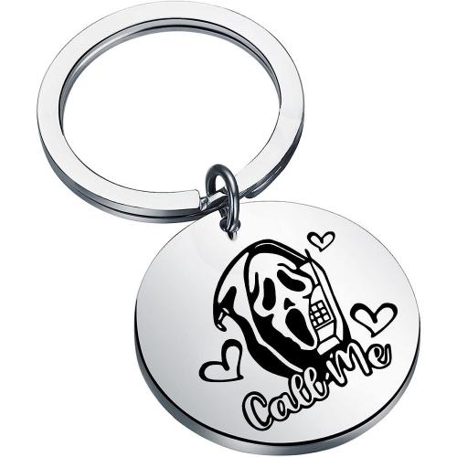 304 Stainless Steel Key Lukko, Litteä pyöreä, Halloween Design & Unisex & eri tyylejä valinta & emali, alkuperäinen väri, Myymät PC