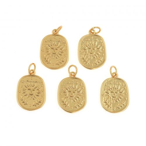 Brass Jewelry Pendants 18K gold plated fashion jewelry & DIY nickel lead & cadmium free Sold By PC