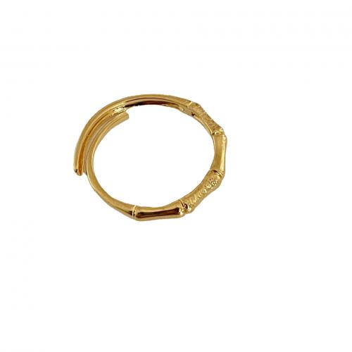 Messing Fingerring, goldfarben plattiert, Modeschmuck & für Frau, goldfarben, frei von Nickel, Blei & Kadmium, inner diameter 17mm, verkauft von PC