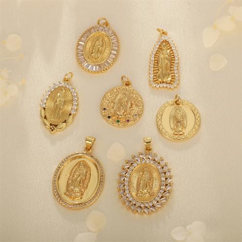 Brass Jewelry Pendants plated DIY & with rhinestone & 1/1 loop nickel lead & cadmium free Sold By PC