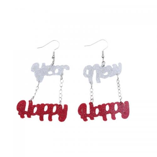 Acrylic Jewelry Earring painted fashion jewelry & for woman Sold By Pair