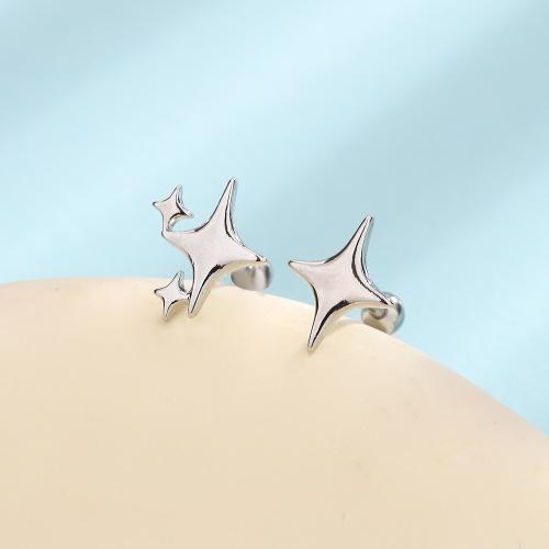 Brass Stud Earring plated for woman 10mm Sold By Pair