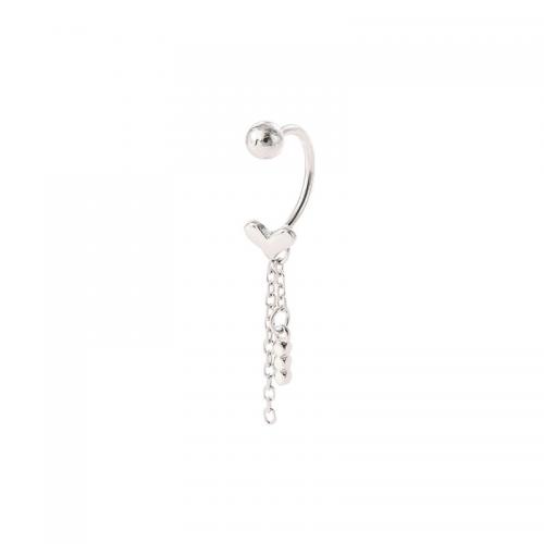 Brass Drop Earring plated for woman platinum color Sold By PC