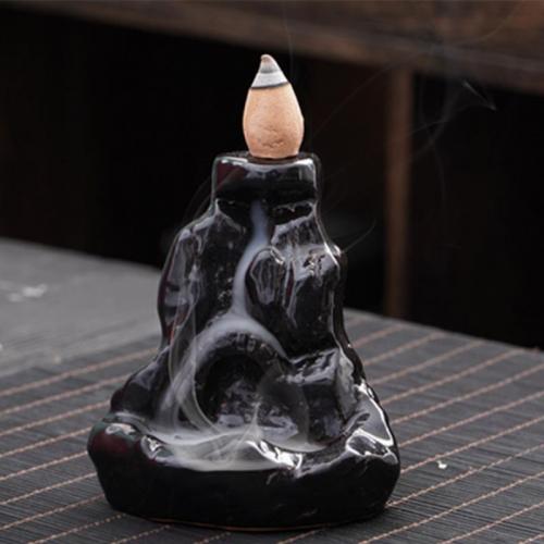 Backflow Incense Burner Porcelain half handmade for home and office & durable Sold By PC