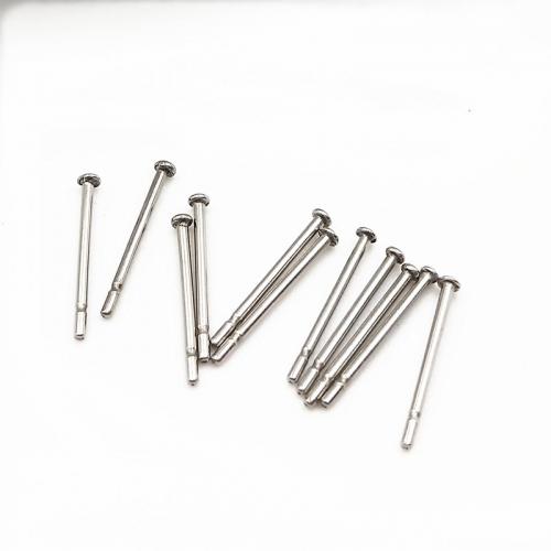 Roestvrij staal Earring bericht, 316L roestvrij staal, DIY & machine polijsten & verschillende grootte voor keus, oorspronkelijke kleur, Verkocht door PC