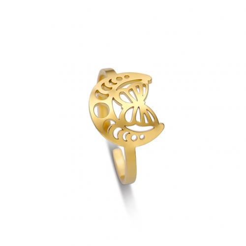 Anillo de dedo de Titantium Acero, Partículas de acero, chapado, Joyería & para mujer & hueco, más colores para la opción, Vendido por UD