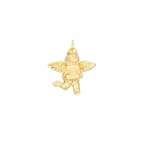 Cubic Zirconia Micro Pave Brass Pendant plated DIY & micro pave cubic zirconia golden Sold By PC