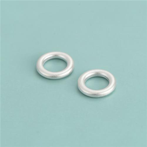 925 Sterling Silver perle, Uštipak, možete DIY & mat, srebro, 13x2.40mm, Rupa:Približno 8.1mm, Prodano By PC