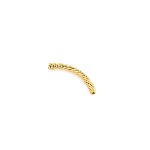 Coirníní Práis Tube, Prás, 18K ór plátáilte, jewelry faisin & DIY, nicil, luaidhe & caidmiam saor in aisce, 5x44mm, Díolta De réir PC