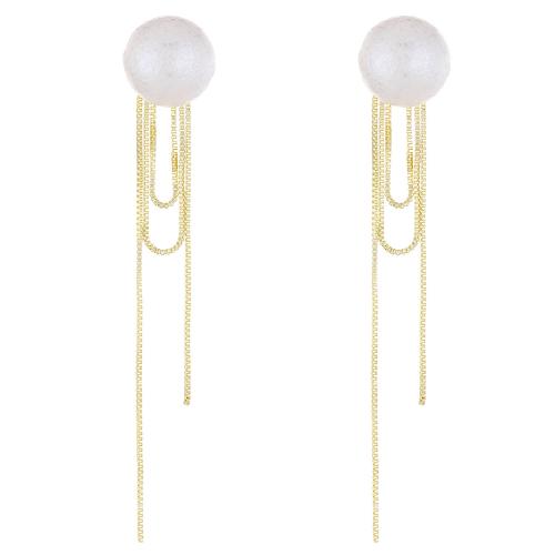 Zinc Alloy Stud Earring with Plastic Pearl fashion jewelry & for woman nickel lead & cadmium free Sold By Pair