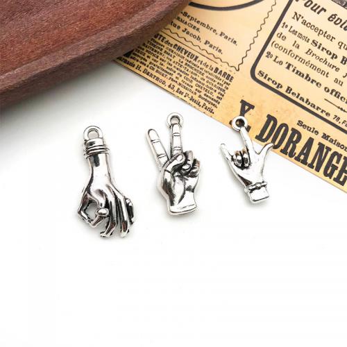 Zinc Alloy Hand Pendants plated DIY original color nickel lead & cadmium free Sold By PC