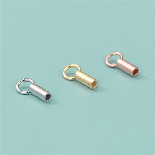 スターリングシルバーブレスレットファインディング, 925スターリングシルバー, メッキ, DIY, 無色, 6.50x1.60mm, 穴:約 1mm, 売り手 パソコン