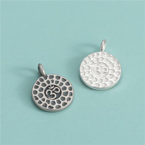 925 sidabro pakabukas, 925 Sterling Silver, Butas Round, Pasidaryk pats, daugiau spalvų pasirinkimas, 9.80x1mm, Skylė:Apytiksliai 1.8mm, Pardavė PC