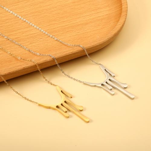 Stainless Steel Jewelry Necklace 304 Stainless Steel with 5cm extender chain Vacuum Ion Plating fashion jewelry & for woman Sold Per Approx 45 cm Strand