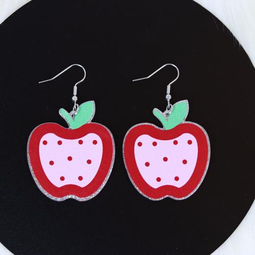 Acrylic Jewelry Earring painted fashion jewelry & for woman Sold By Pair