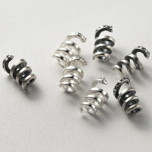 925 sterling ezüst gyöngy, 925 Ezüst, DIY, több színt a választás, 8.50x16mm, Által értékesített PC