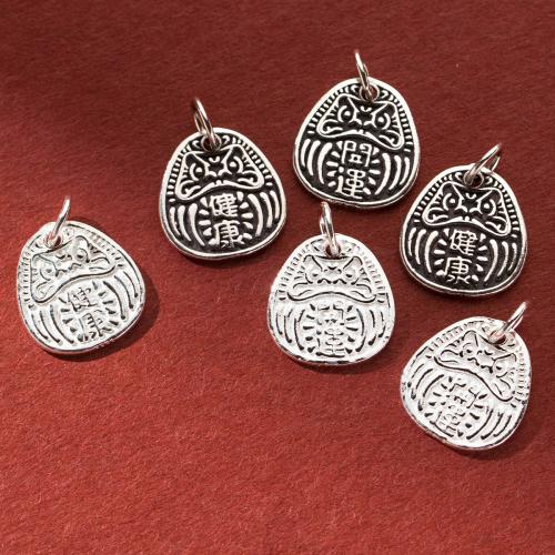 925 فضة قلادة, ديي, المزيد من الألوان للاختيار, 13.50x13x1.20mm, تباع بواسطة PC