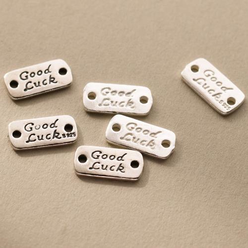 925 Sterling Zilver Connectors, plated, DIY, meer kleuren voor de keuze, 14x7x1.20mm, Gat:Ca 1.7mm, Verkocht door PC