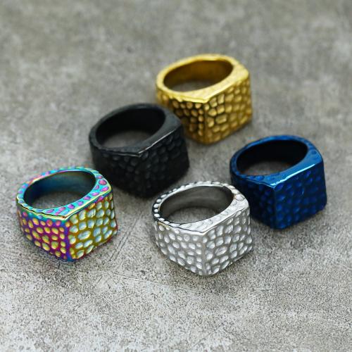 Titanium Čelik Finger Ring, modni nakit & bez spolne razlike & različite veličine za izbor, više boja za izbor, Prodano By PC