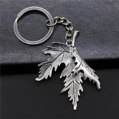 Zinc Alloy Key Clasp with Iron Leaf plated fashion jewelry nickel lead & cadmium free Sold By PC