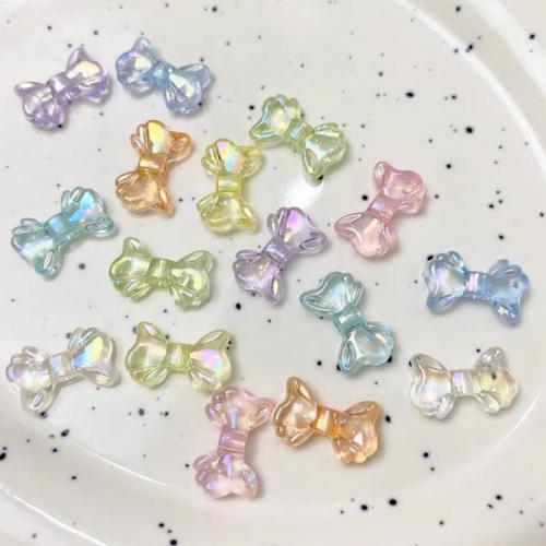 Plated Acrylic Beads Bowknot colorful plated DIY Approx Sold By Bag