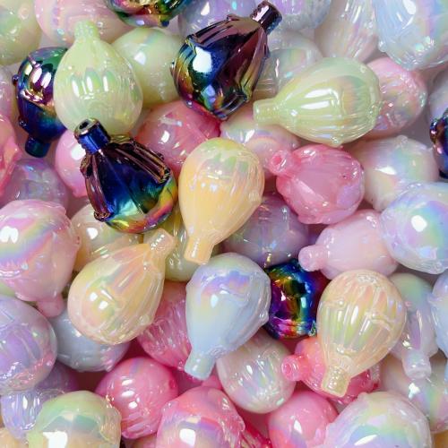 Plattierte Acrylperlen, Acryl, Hot Balloon, UV plattiert, DIY, keine, 25mm, ca. 5PCs/Tasche, verkauft von Tasche