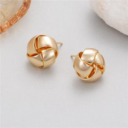 Brass Stud Earring plated fashion jewelry & for woman nickel lead & cadmium free Sold By Pair