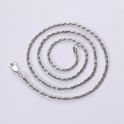 Sterling Silver Κολιέ, 925 ασημένιο ασήμι, κοσμήματα μόδας & για άνδρες και γυναίκες & διαφορετικό μέγεθος για την επιλογή, νικέλιο, μόλυβδο και κάδμιο ελεύθεροι, Sold Με PC