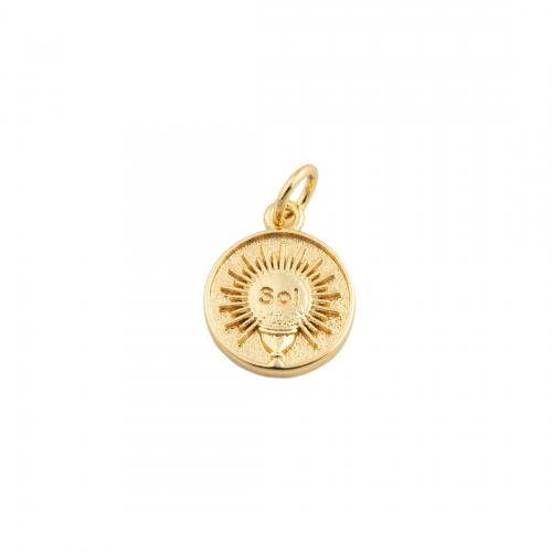 Brass Jewelry Pendants fashion jewelry & Unisex golden nickel lead & cadmium free Sold By PC