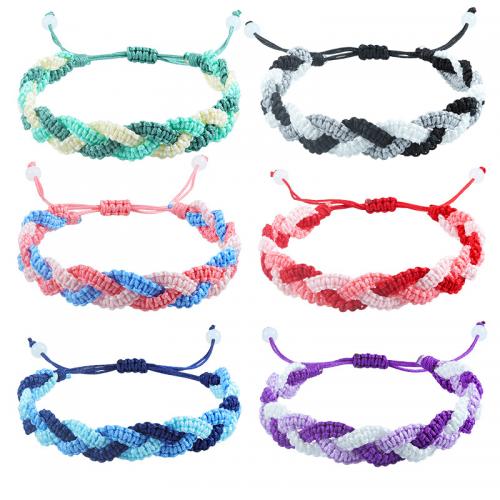 Bijoux bracelets de mode, Cordon de noeud, fait à la main, bijoux de mode & unisexe & réglable, plus de couleurs à choisir, 12mm, Longueur Environ 17-30 cm, Vendu par PC