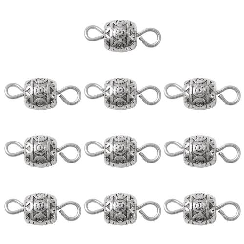 Zinklegierung Schmuckverbinder, silberfarben plattiert, DIY & 1/1-Schleife, frei von Nickel, Blei & Kadmium, 128x69x22mm, 10PCs/Tasche, verkauft von Tasche