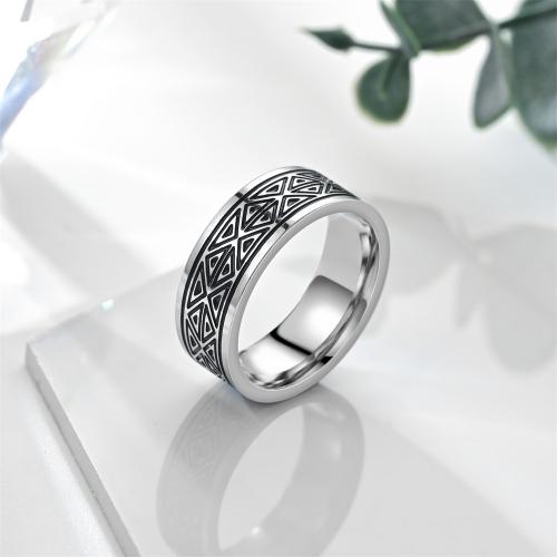 Stainless Steel Finger Ring 304 Stainless Steel plated fashion jewelry silver color US Ring Sold By PC