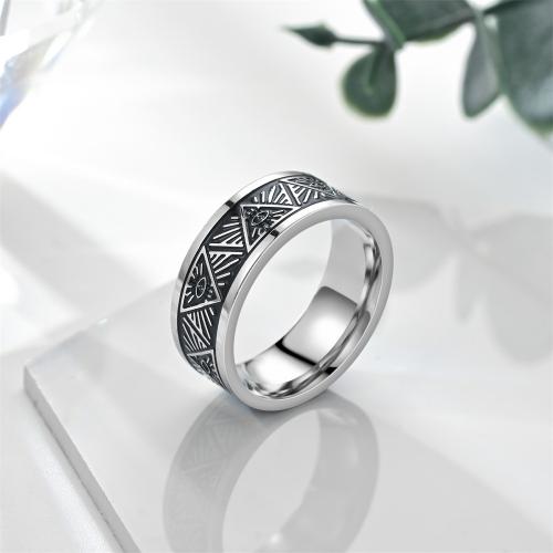 Stainless Steel Finger Ring 304 Stainless Steel plated fashion jewelry silver color US Ring Sold By PC